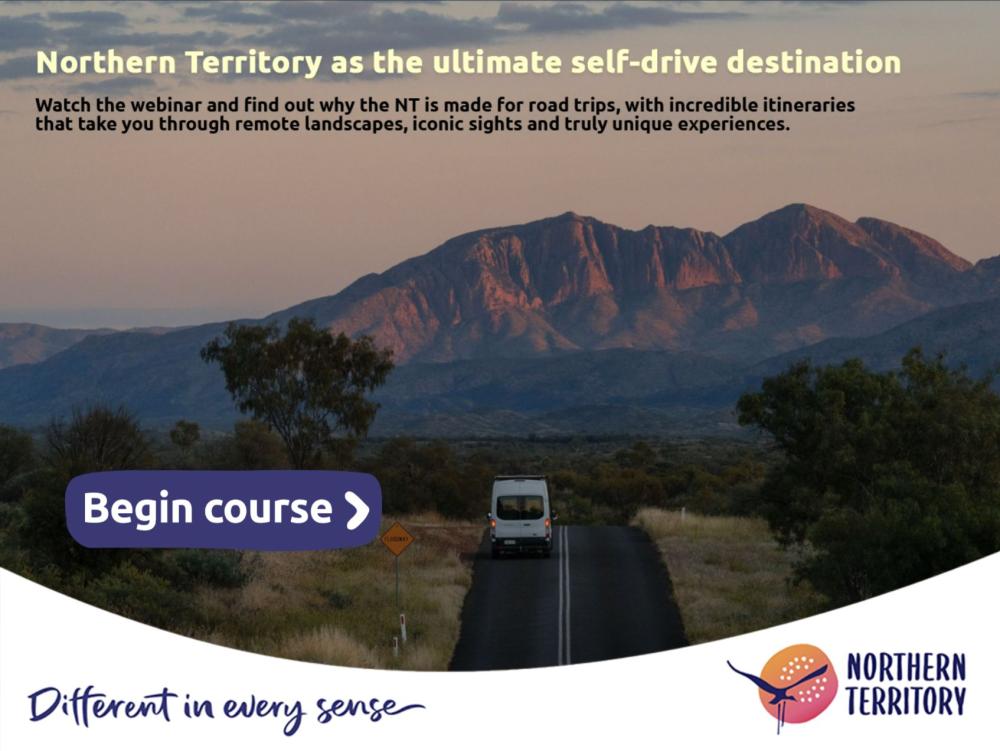 Van driving down the highway in the Australian Outback