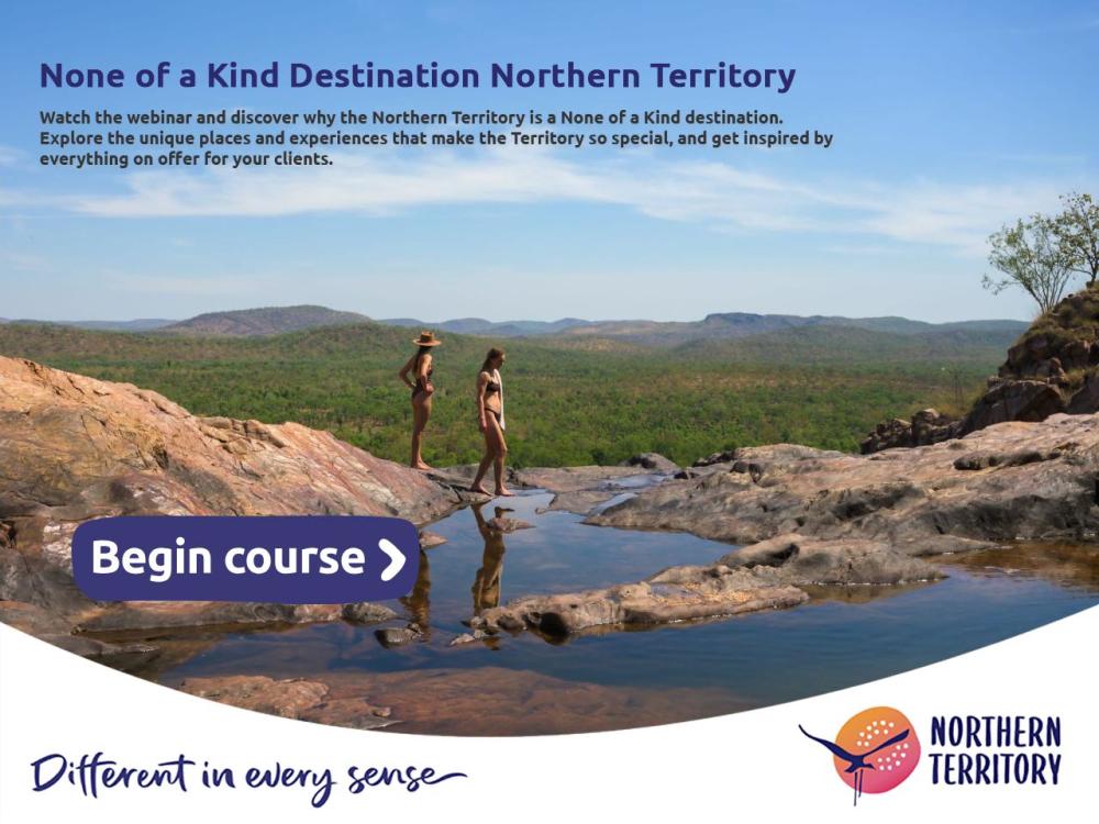Two ladies swimming in Kakadu
