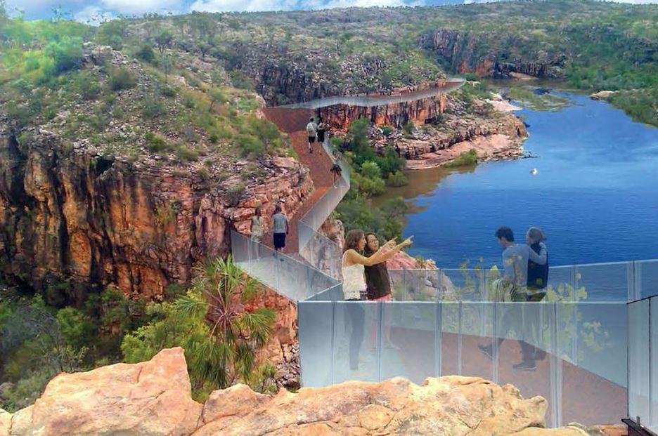 Skywalk Concept Mockups at Nitmiluk National Park