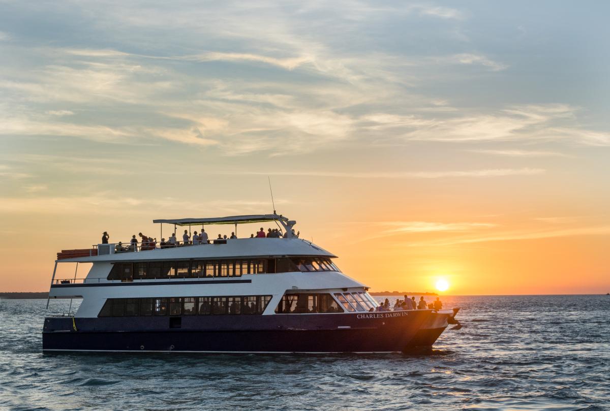Charles Darwin Cruise at Sunset
