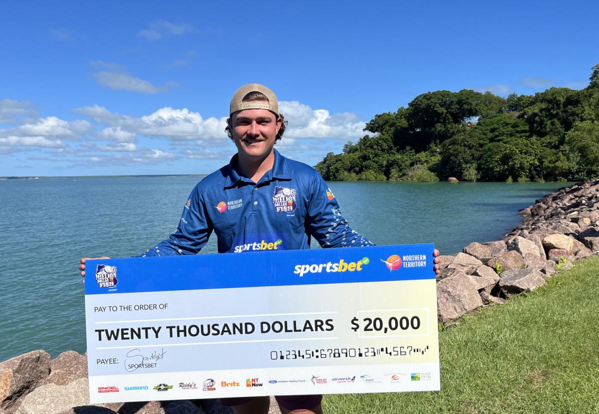 Kai Hale doubles the dough after hooking a tagged barra