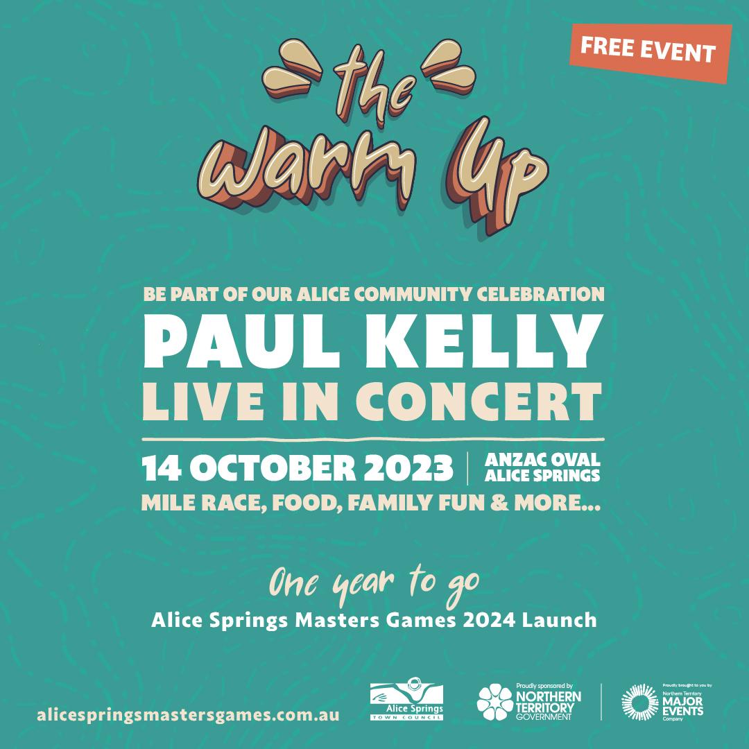 Paul Kelly concert to help the Red Centre Warm Up this October