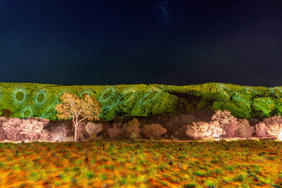 The MacDonnell Ranges Light Show