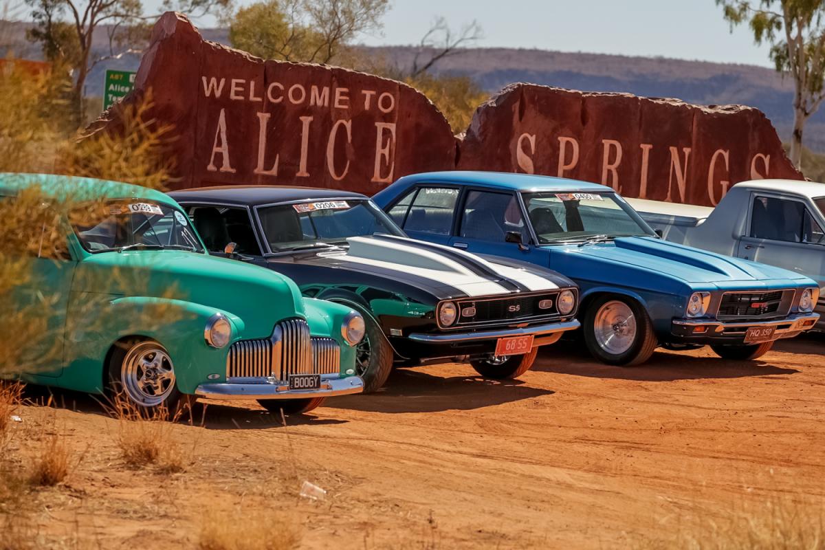 Classic cars line-up