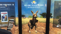 Jumping Roo welcomes visitors in Alice Springs
