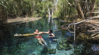 Couple in a Waterhole in the NT