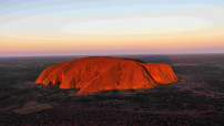 View of Uluru from the air