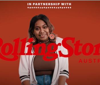 image of woman with text over the top of image