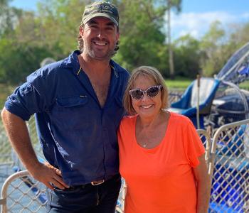 Studio 10's Denise Drysdale with Matt Wright