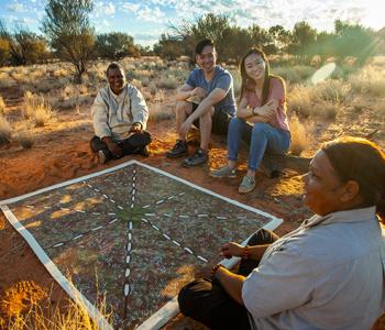 Painting in the outback