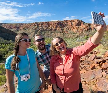 Selfie in outback NT