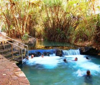 People in Katherine Hot Springs