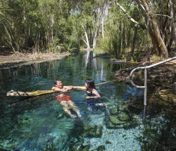 Couple in a Waterhole in the NT