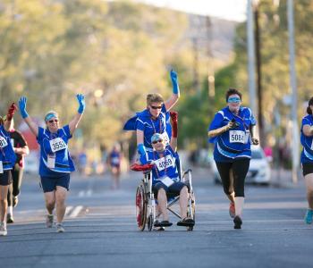 People Running in the Masters Games 2016