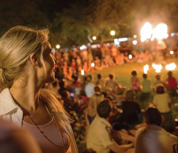 Darwin Festival at night