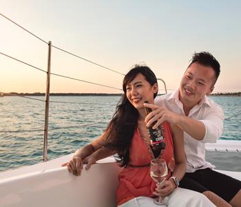 Couple enjoying Sunset in darwin