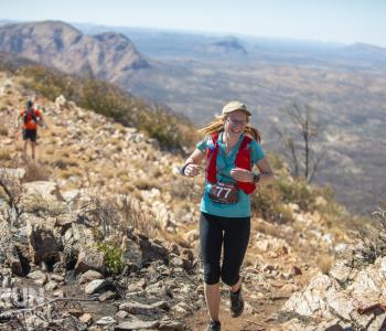 A runner enjoying Stage 2 of Run Larapinta