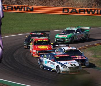 Cars on track at Hidden Valley Raceway