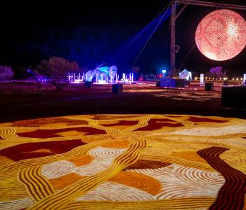 Parrtjima Event at night