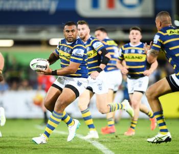 Eels in action at TIO Stadium