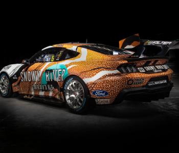 Indigenous artwork on the livery of Tickford Racing's car #5