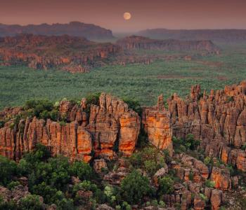 Helicopter flight over Jim Jim Falls