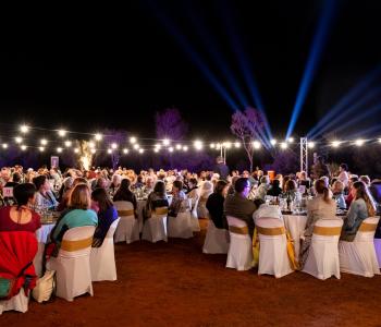 Merne Desert Dinner under the stars at Parrtjima