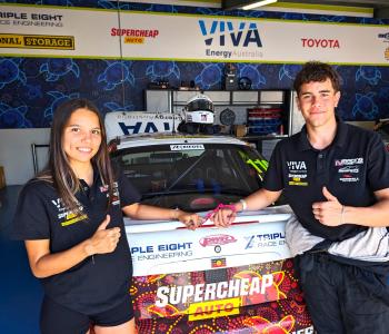 Racing Together drivers Karlai Warner and Kade Davey