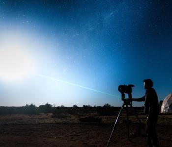 Stargazing in the desert