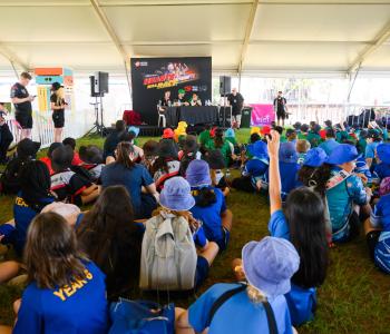 Students on Track at the Darwin Triple Crown