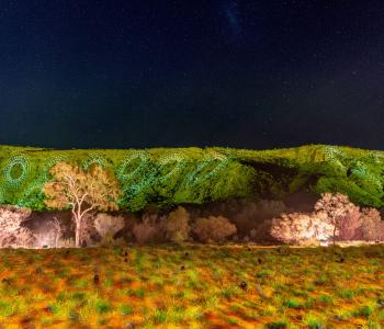 The MacDonnell Ranges Light Show