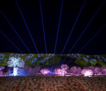 The MacDonnell Ranges Light Show Parrtjima 2025