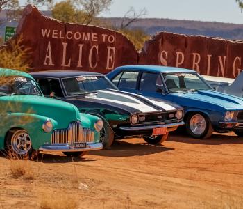 Classic cars line-up