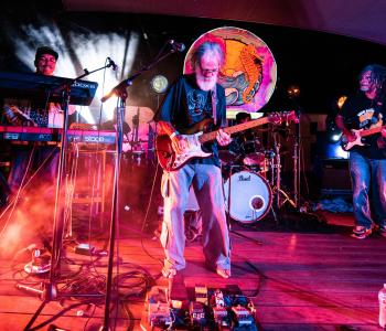 Wild Water on stage at the 2021 event and credit is Steve Kelk, Foldback Media NT