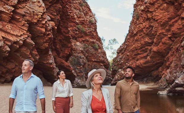 people exploring Simpson gap 